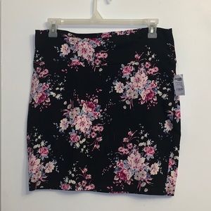 Charlotte Russe floral mini skirt